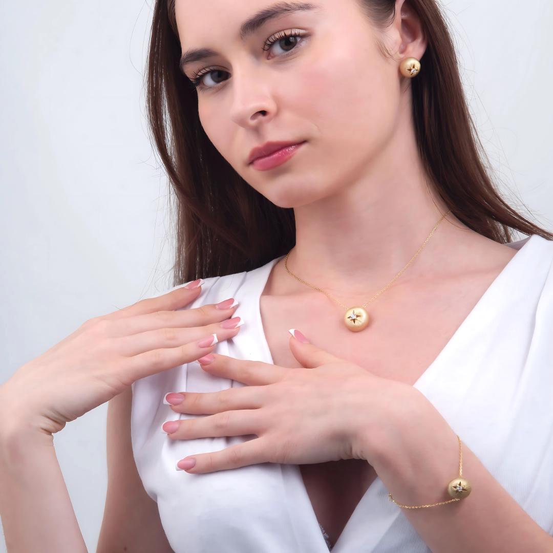 18K Gold Vermeil Stud Earrings