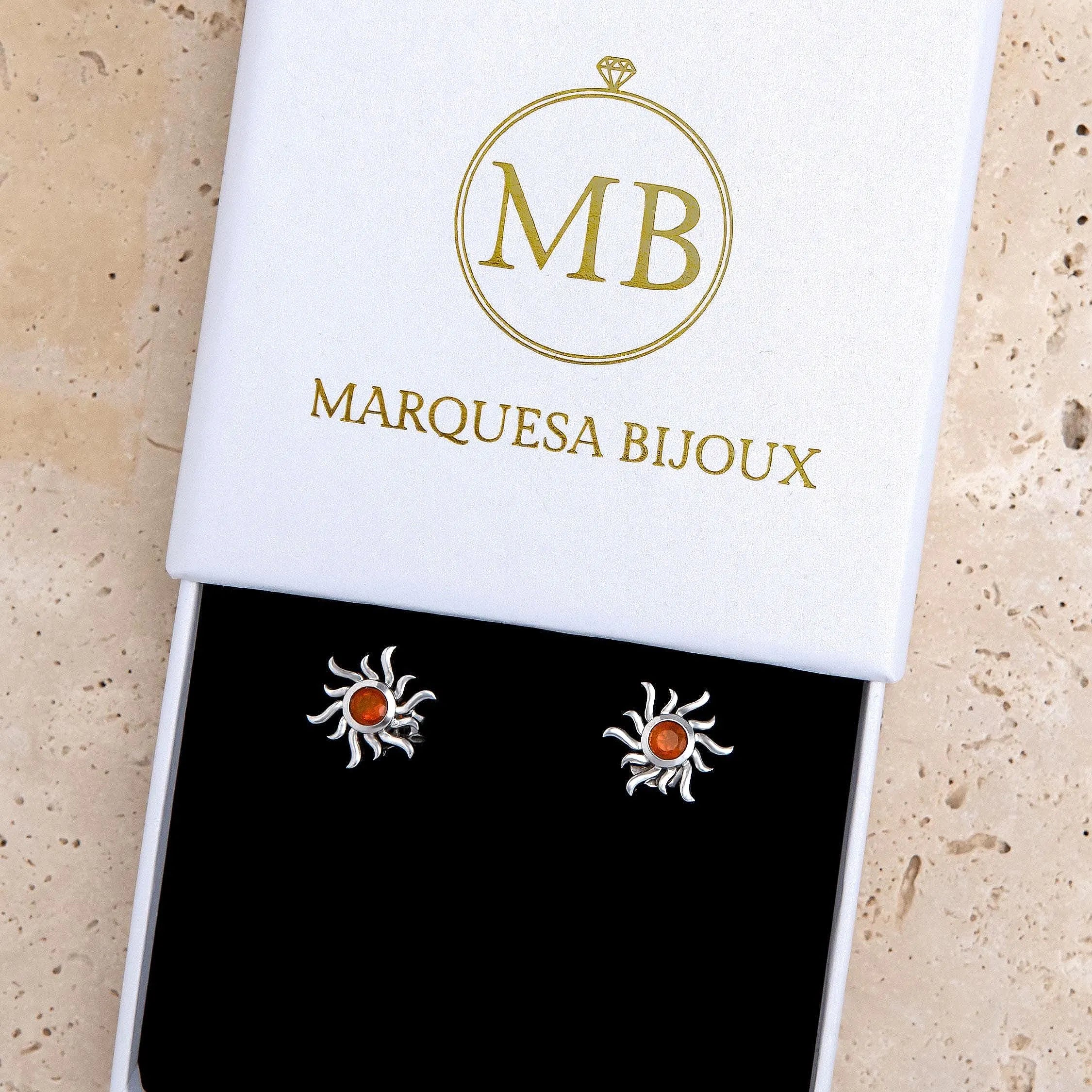 Sterling Silver Ethiopian Opal  Sunburst Jewellery Set