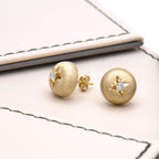 18K Gold Vermeil Stud Earrings
